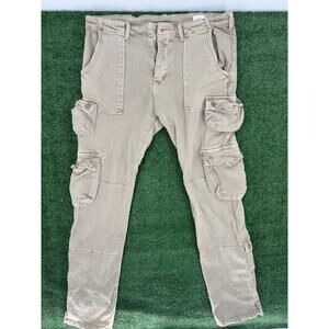 MNML Multi-Pocket Beige Cargo Pants Size 36 (Gently Used)
